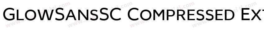 GlowSansSC Compressed ExtraBoldotf字体转换